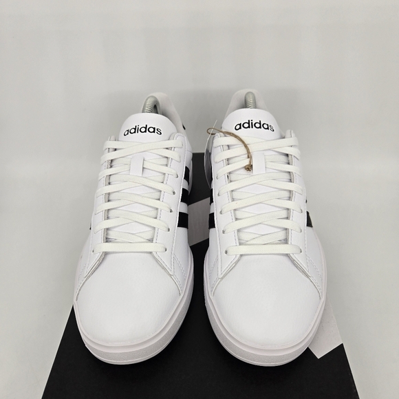 adidas Grand Court Cloudfoam Lifestyle Court Comfort White Black Shoes Size 9.5 - Picture 3 of 8